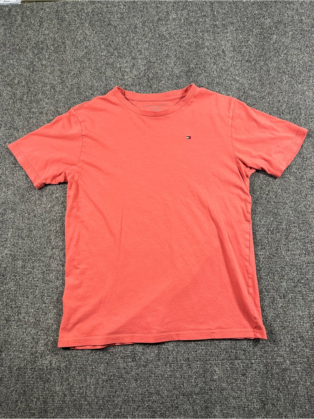 Tommy Hilfiger Youth Coral Crew Neck Cotton T-Shirt size L. 0044